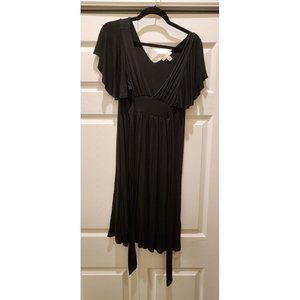 Lux Black Fit & Flare Womens Dress Size L